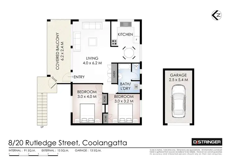 Floorplan of Homely unit listing, 8/20 Rutledge Street, Coolangatta QLD 4225