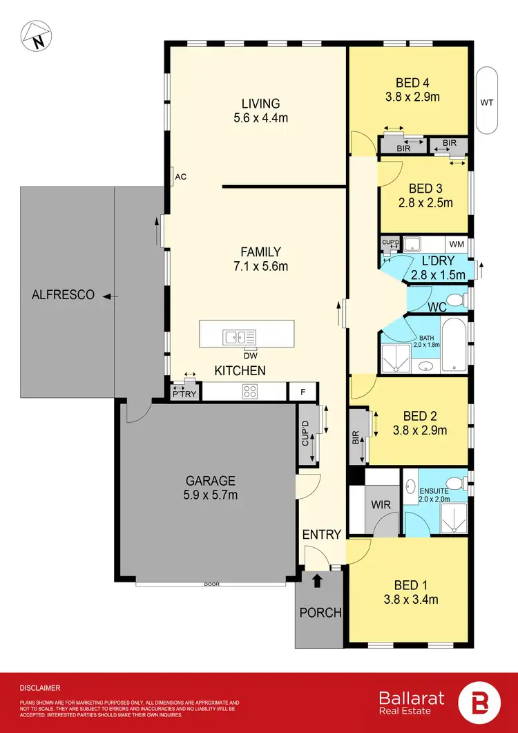Floorplan of Homely house listing, 6 Lynrose Close, Sebastopol VIC 3356