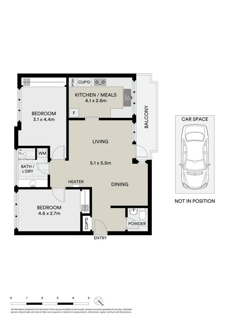 Floorplan of Homely apartment listing, 6/43 Park Street, St Kilda West VIC 3182