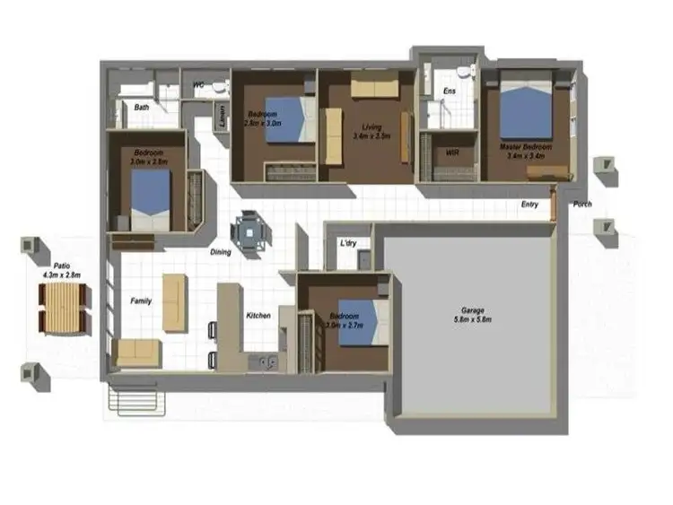 Floorplan of Homely house listing, 11 Jotown Drive, Coomera QLD 4209