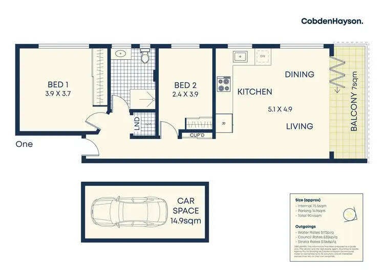 Floorplan of Homely apartment listing, 9/332 Victoria Place, Drummoyne NSW 2047