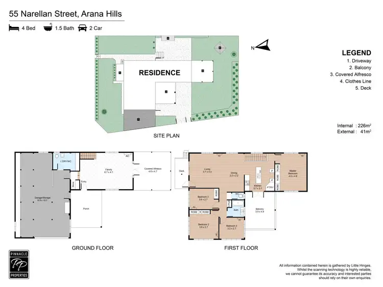 Floorplan of Homely house listing, 55 Narellan Street, Arana Hills QLD 4054