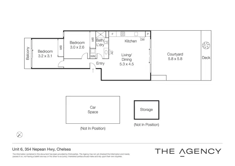 Floorplan of Homely apartment listing, 6/354 Nepean Highway, Chelsea VIC 3196