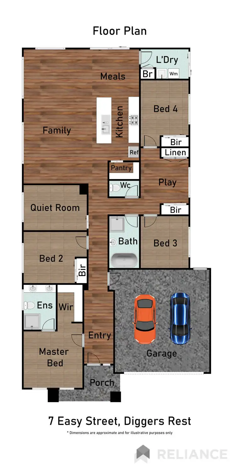 Floorplan of Homely house listing, 7 Easy Street, Diggers Rest VIC 3427