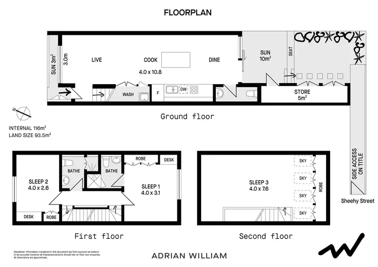 Floorplan of Homely house listing, 1A Garran Lane, Glebe NSW 2037
