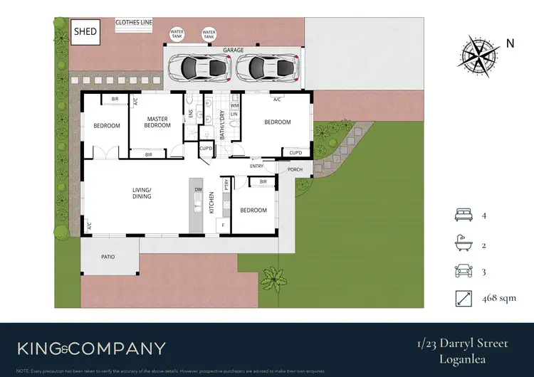 Floorplan of Homely house listing, 1/23 Darryl Street, Loganlea QLD 4131