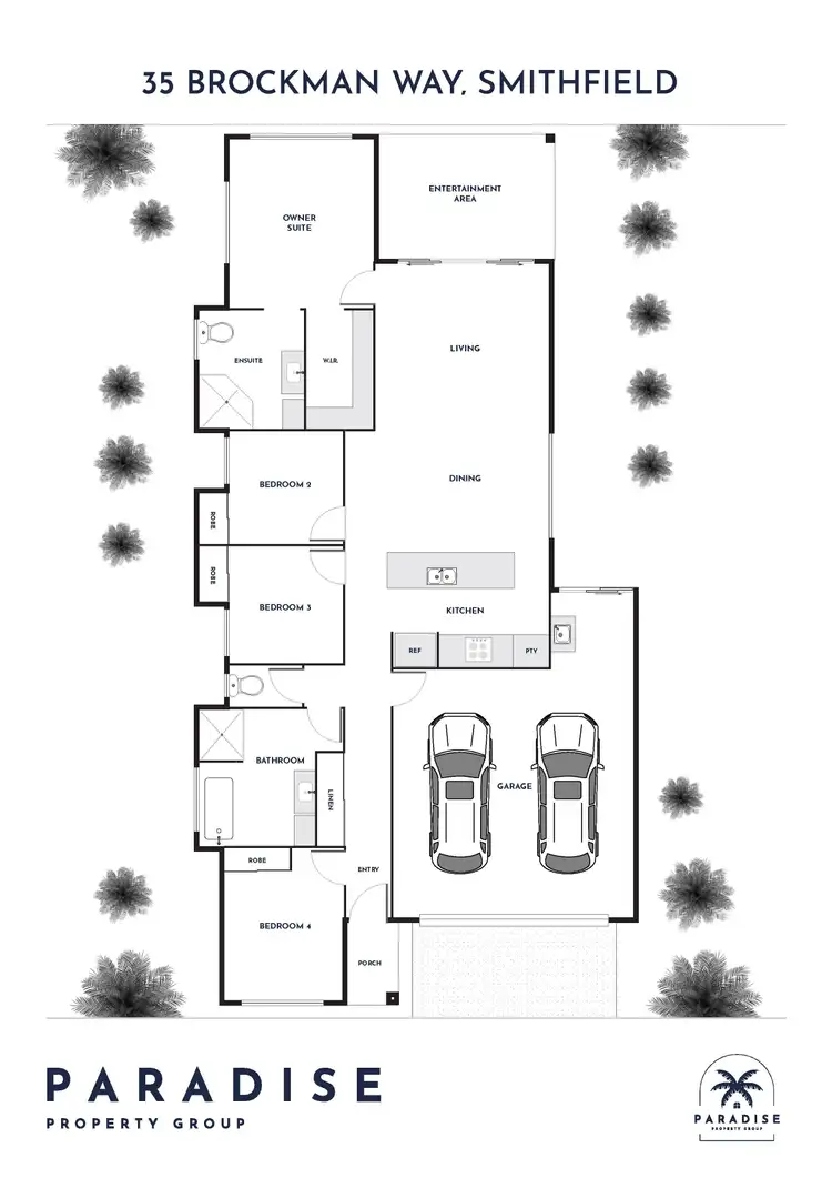 Floorplan of Homely house listing, 35 Brockman Way, Smithfield QLD 4878