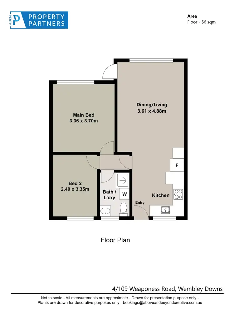 Floorplan of Homely apartment listing, 4/109 Weaponess Road, Wembley Downs WA 6019