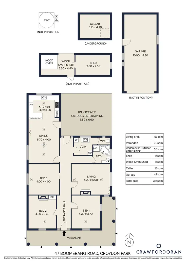 Floorplan of Homely house listing, 47 Boomerang Road, Croydon Park SA 5008