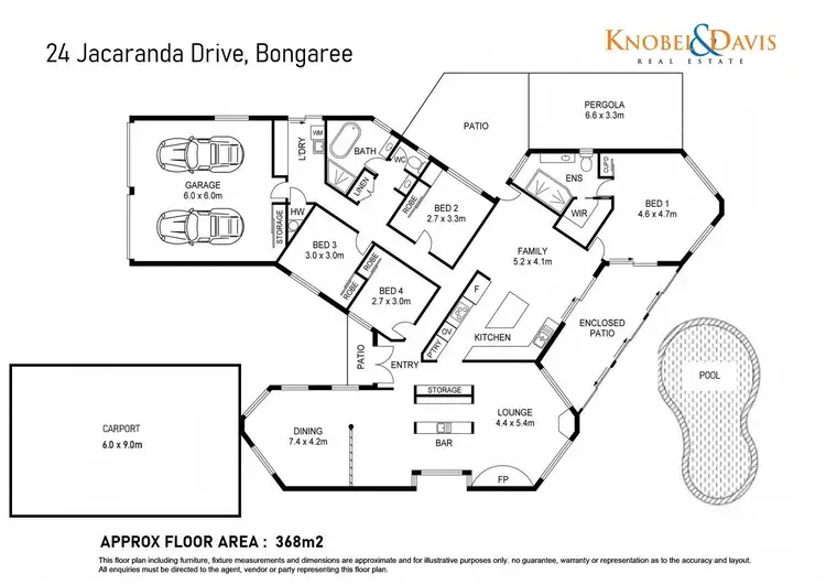 Floorplan of Homely house listing, 24 Jacaranda Drive, Bongaree QLD 4507