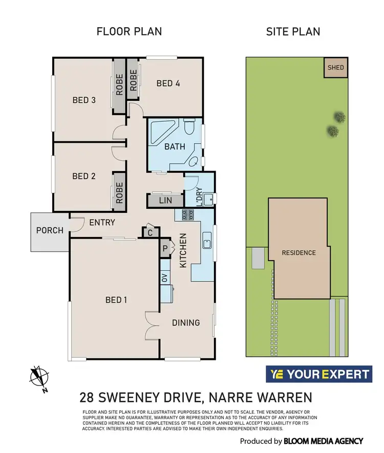 Floorplan of Homely house listing, 28 Sweeney Drive, Narre Warren VIC 3805