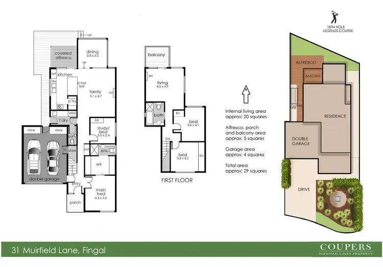 Floorplan of Homely house listing, 31 Muirfield Lane, Fingal VIC 3939