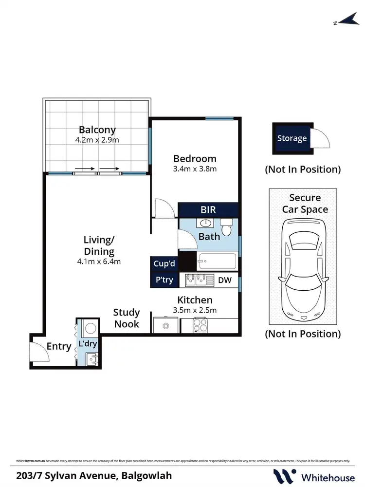 Floorplan of Homely apartment listing, 203/7 Sylvan Avenue, Balgowlah NSW 2093