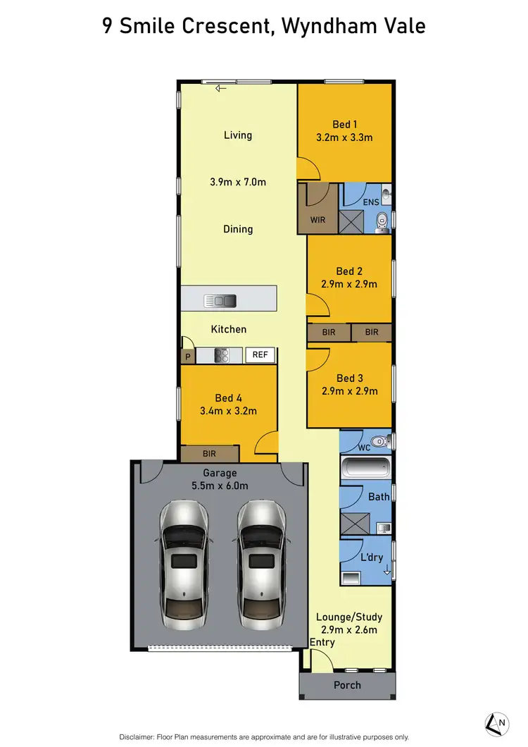 Floorplan of Homely house listing, 9 Smile Crescent, Wyndham Vale VIC 3024