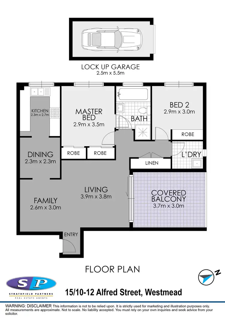 Floorplan of Homely apartment listing, 15/12 Alfred Street, Westmead NSW 2145