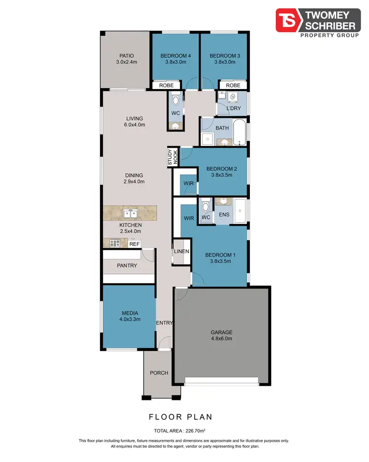 Floorplan of Homely house listing, 16 Marrabah Avenue, Smithfield QLD 4878