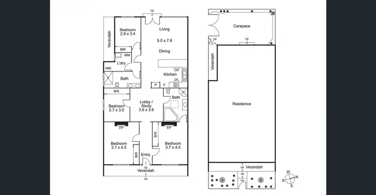 Floorplan of Homely house listing, 729 Brunswick Street North, Fitzroy North VIC 3068