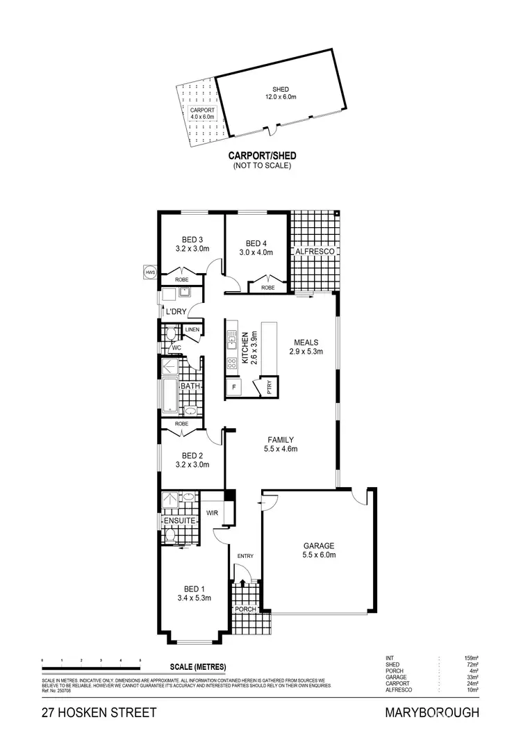 Floorplan of Homely house listing, 27 Hosken Street, Maryborough VIC 3465