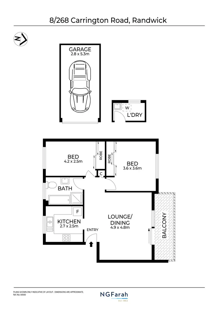 Floorplan of Homely apartment listing, 8/268-272 Carrington Road, Randwick NSW 2031