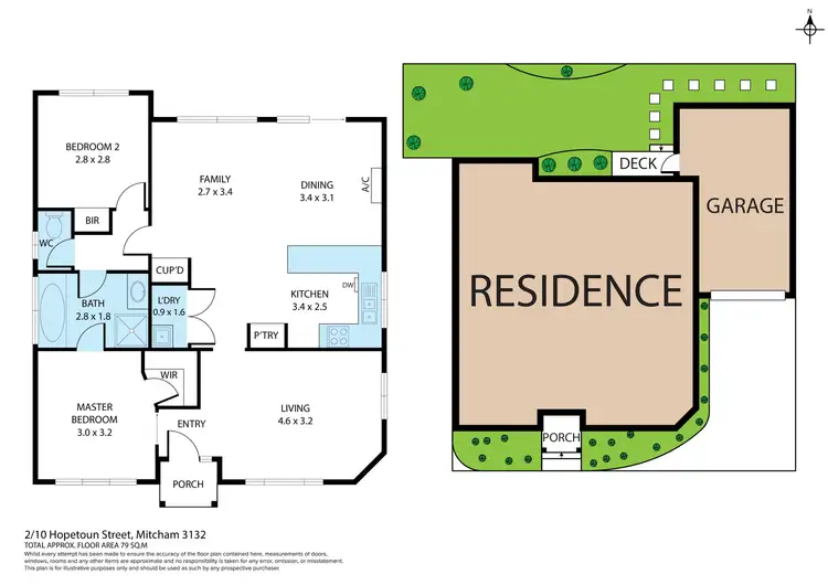 Floorplan of Homely unit listing, 2/10 Hopetoun Street, Mitcham VIC 3132