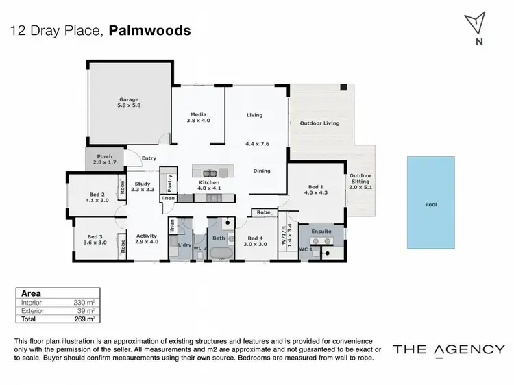 Floorplan of Homely house listing, 12 Dray Place, Palmwoods QLD 4555