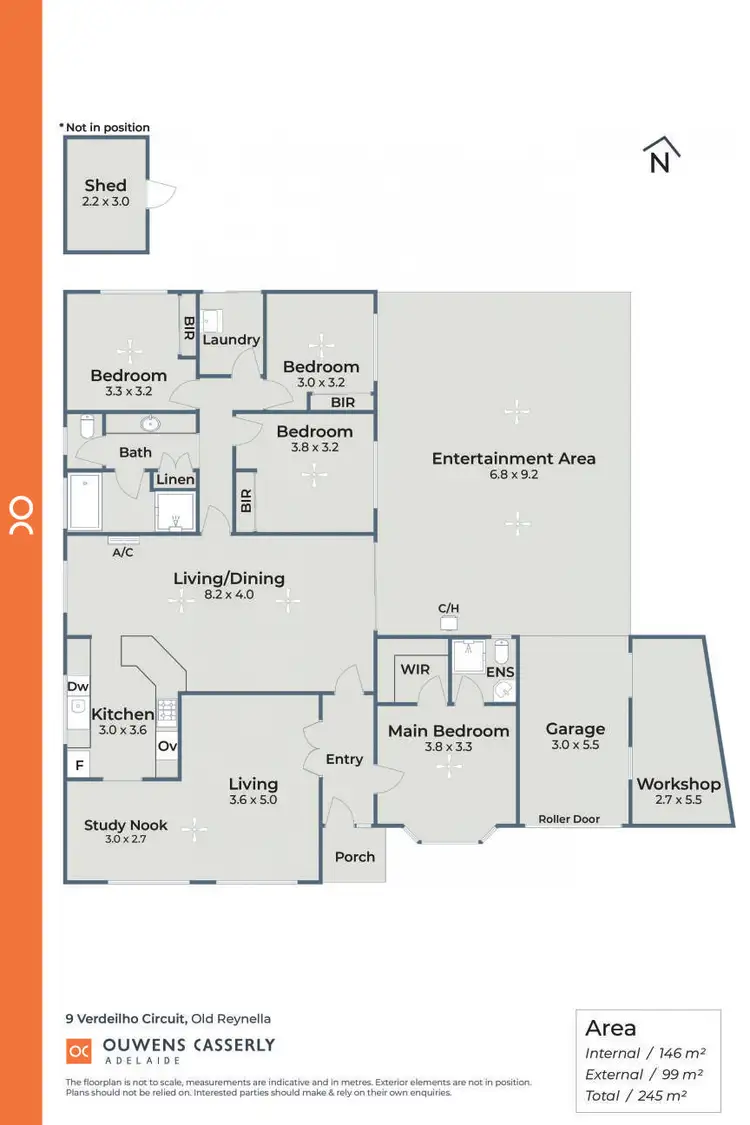 Floorplan of Homely house listing, 9 Verdeilho Circuit, Old Reynella SA 5161