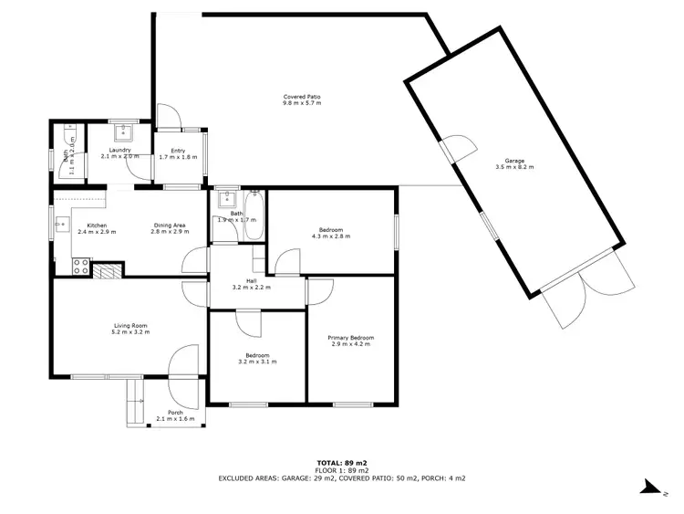 Floorplan of Homely house listing, 6 Anne Street, Port Lincoln SA 5606
