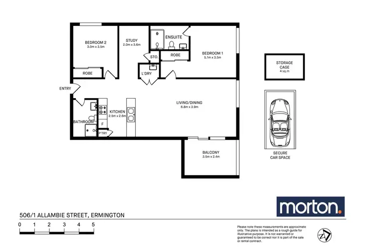 Floorplan of Homely apartment listing, 506/1 Allambie Street, Ermington NSW 2115