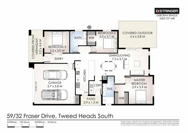 Floorplan of Homely unit listing, 59/32 Fraser Drive, Tweed Heads South NSW 2486