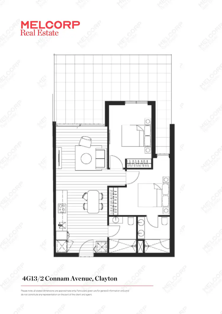 Floorplan of Homely apartment listing, 4G13/2 Connam Avenue, Clayton VIC 3168