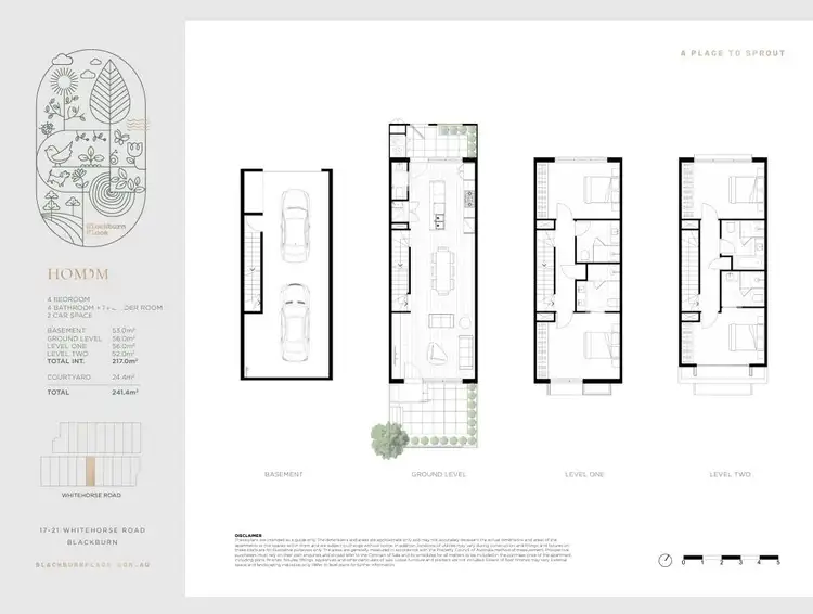 Floorplan of Homely townhouse listing, Whitehorse Road, Blackburn VIC 3130