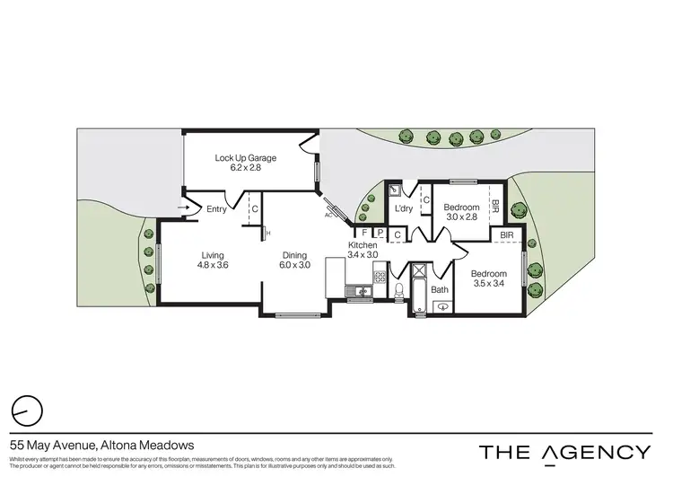 Floorplan of Homely unit listing, 55 May Avenue, Altona Meadows VIC 3028