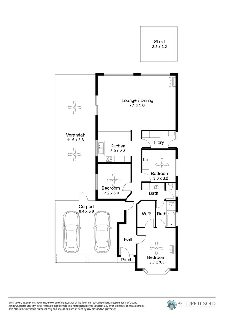 Floorplan of Homely house listing, 19 Campbell Street, Ferryden Park SA 5010