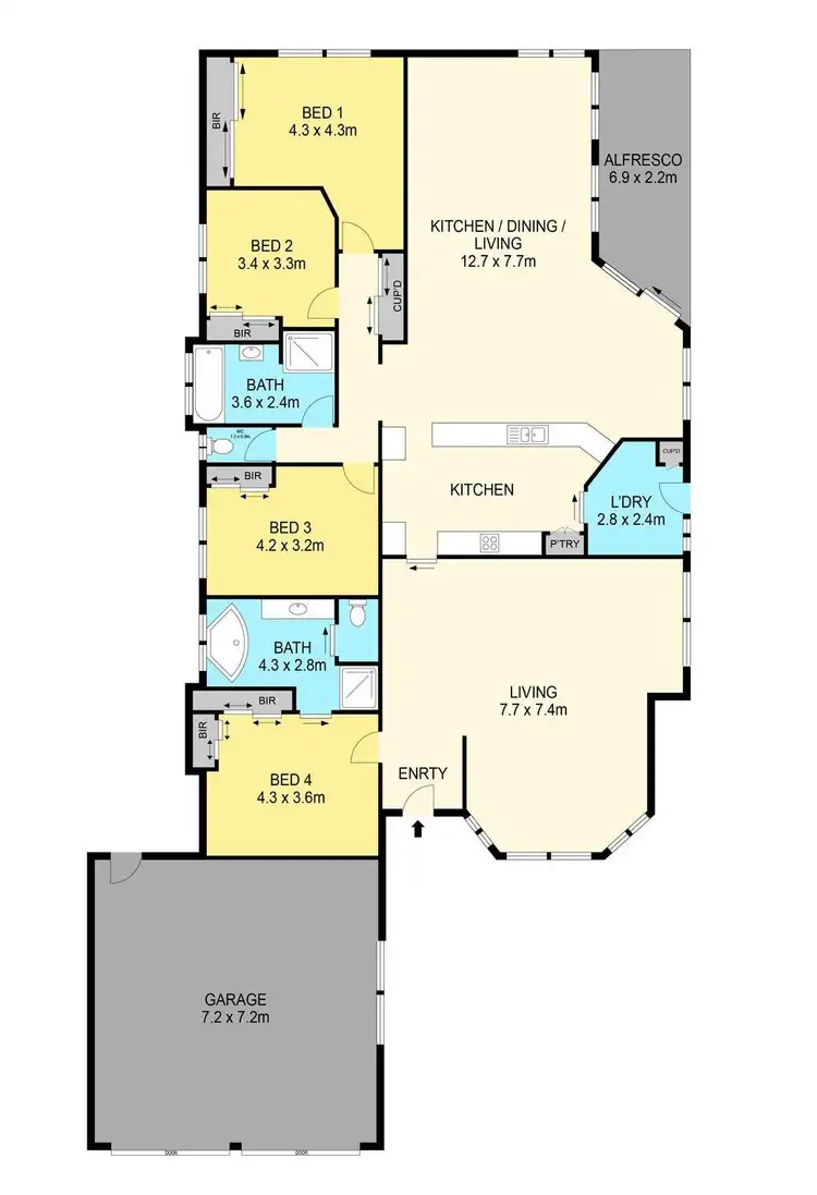 Floorplan of Homely house listing, 2 Joseph Court, Maryborough VIC 3465
