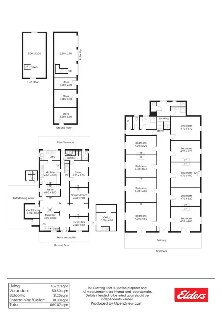 Floorplan of Homely house listing, 1 Bowman Street, Redhill SA 5521