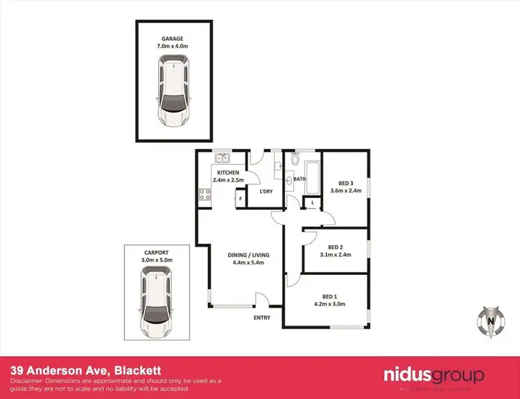 Floorplan of Homely house listing, 39 Anderson Avenue, Blackett NSW 2770