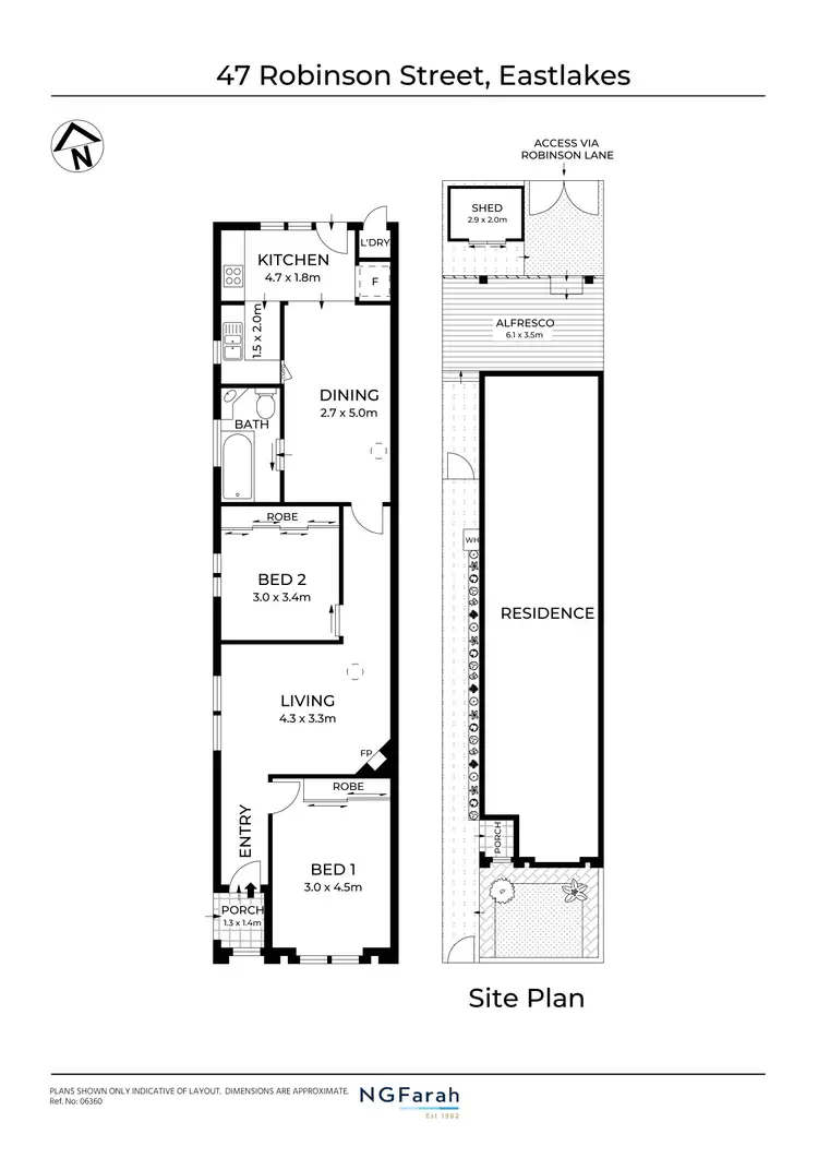 Floorplan of Homely house listing, 47 Robinson Street, Eastlakes NSW 2018
