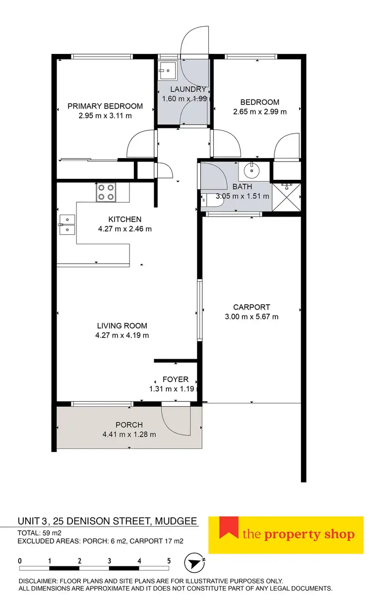 Floorplan of Homely unit listing, 3/25 Denison Street, Mudgee NSW 2850
