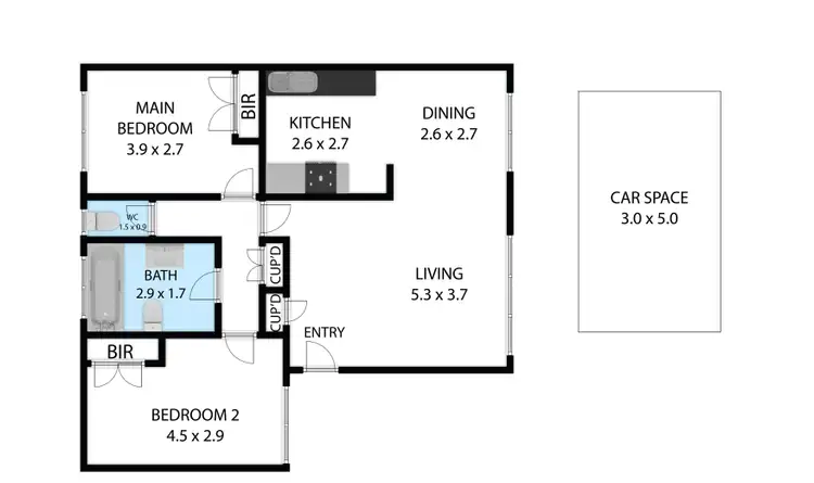 Floorplan of Homely unit listing, 4/16-18 Close Avenue, Dandenong VIC 3175