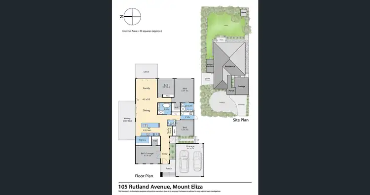 Floorplan of Homely house listing, 105 Rutland Avenue, Mount Eliza VIC 3930