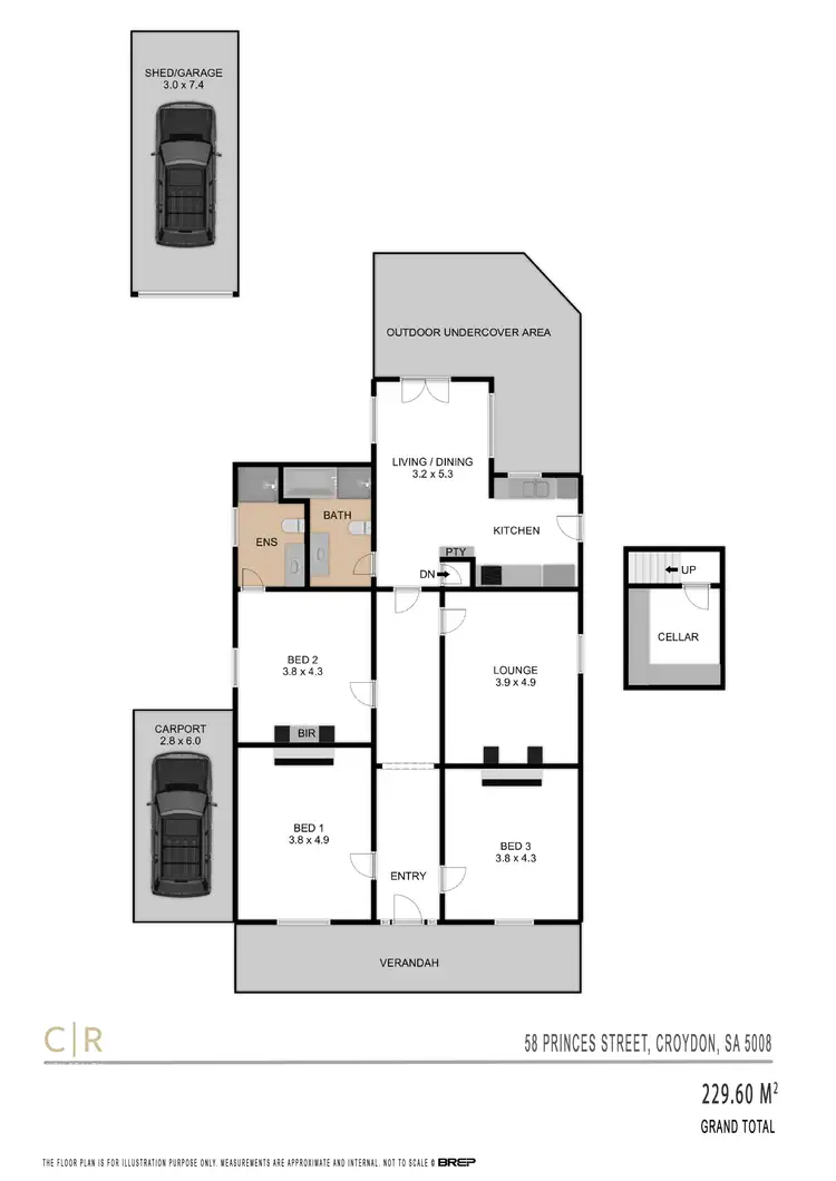 Floorplan of Homely house listing, 58 Princes Street, Croydon SA 5008