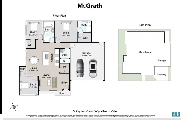 Floorplan of Homely house listing, 5 Papas View, Wyndham Vale VIC 3024