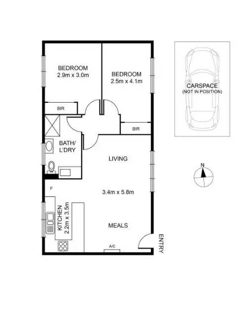 Floorplan of Homely apartment listing, 16/745 Barkly Street, West Footscray VIC 3012