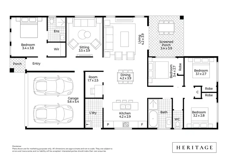 Floorplan of Homely house listing, 17 Voyager Street, Wadalba NSW 2259