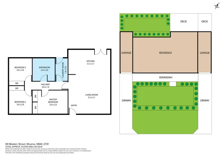 Floorplan of Homely house listing, 40 Maiden Street, Moama NSW 2731
