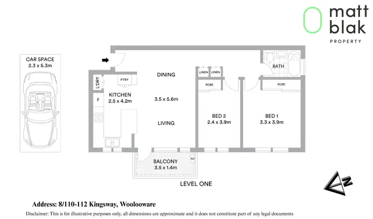 Floorplan of Homely apartment listing, 8/110-112 Kingsway, Woolooware NSW 2230