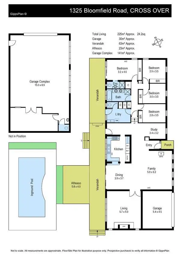 Floorplan of Homely rural property listing, 1325 Bloomfield Road, Crossover VIC 3821