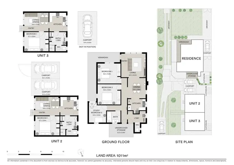 Floorplan of Homely house listing, 1,2 & 3/60 Roslyn Road, Belmont VIC 3216