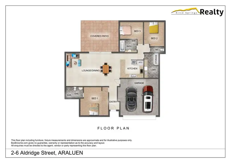 Floorplan of Homely unit listing, 2/6 Aldridge Street, Araluen NT 870