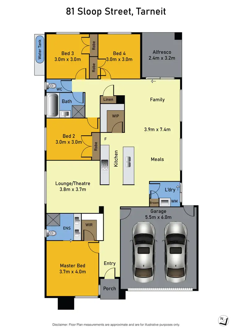 Floorplan of Homely house listing, 81 Sloop Street, Tarneit VIC 3029